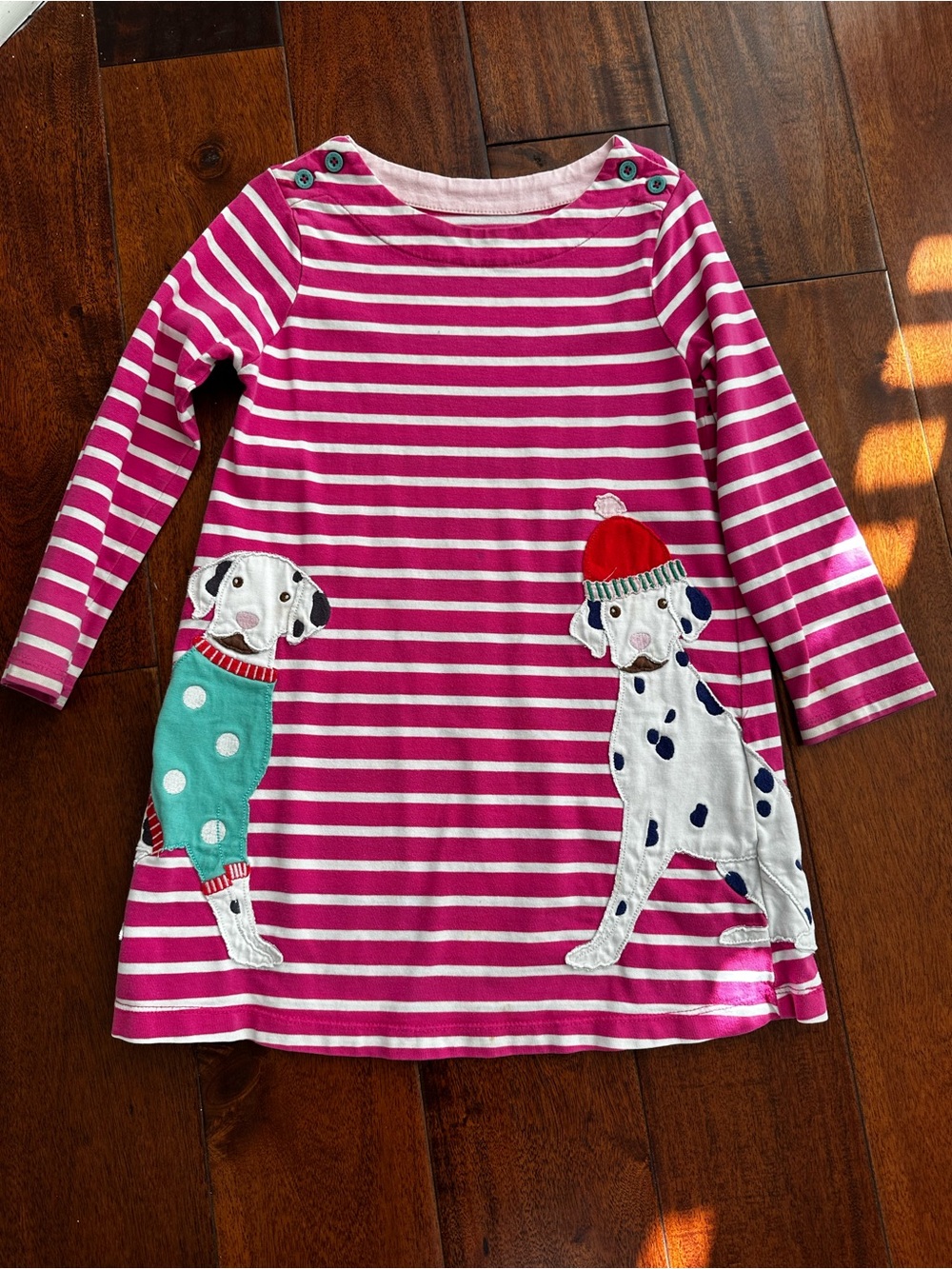 Mini Boden Dog Applique Dress size 4-5
